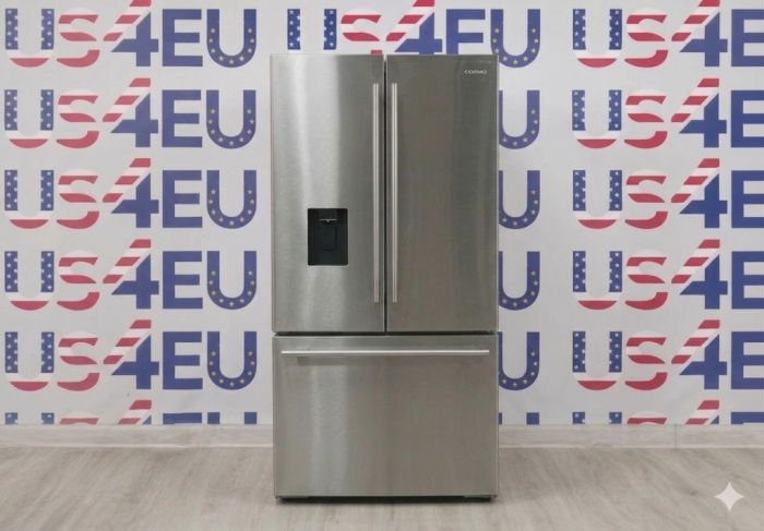 COSMO 36 in. 3 Door French Door Refrigerator, Stainless (OPEN BOX COSMETIC IMPECTIONS)