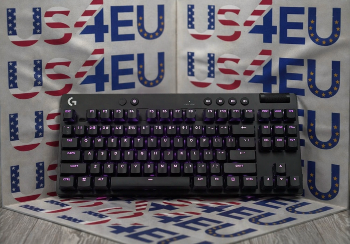 Logitech - PRO X TKL RAPID Wired Hall-Effect Gaming Keyboard with Magnetic Analog Switch and Customizable RGB Lighting for PC