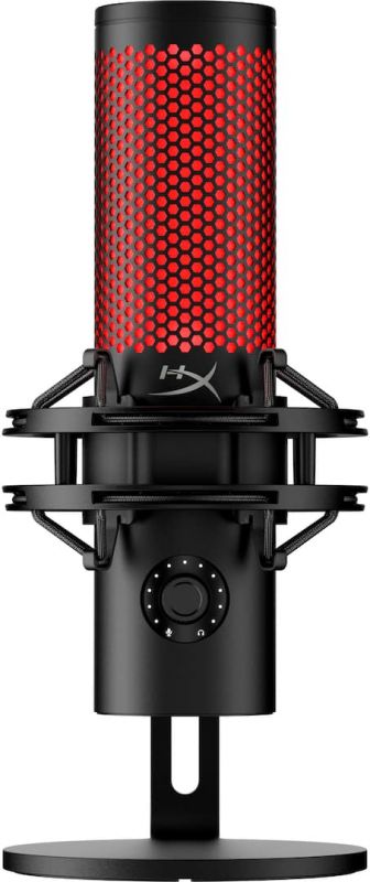 HyperX - QuadCast 2 Wired Multi-Pattern USB Electret Condenser Microphone - Black