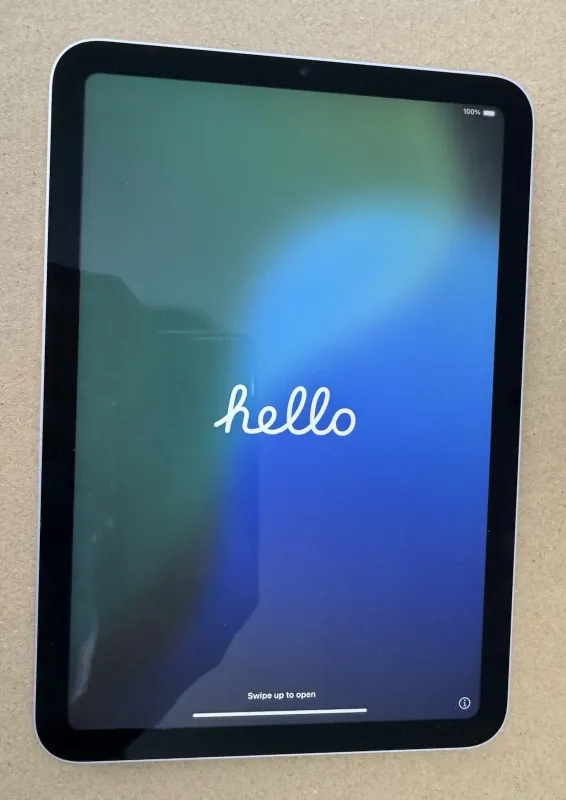 Apple iPad Mini A17 Pro 128GB Wi-Fi Tablet + Original Smart Case Purple bundle