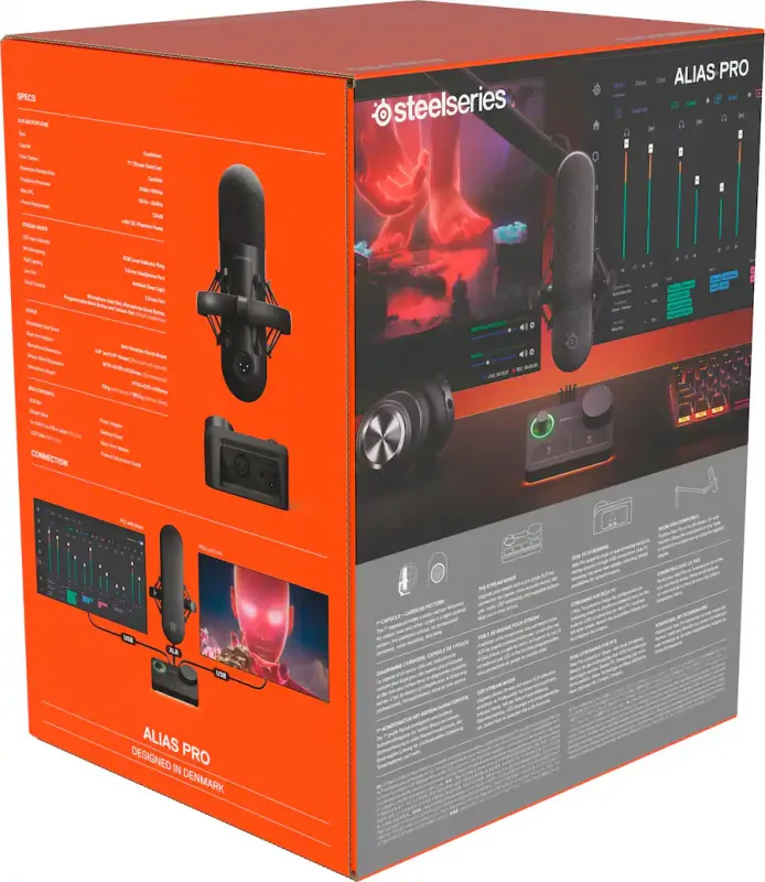 SteelSeries - Alias Pro XLR Microphone - Black