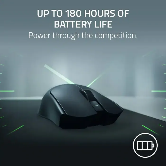 Razer - Viper V4 Pro Ultra Lightweight Optical Gaming Mouse with 180 Hour Battery Life - 8k Polling Rate - Wireless - Black