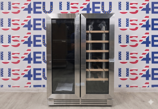 Yeego 24" Dual Zone Fridge 36°F-72°F Wine Cooler&Beverage Refrigerator 2 In 1