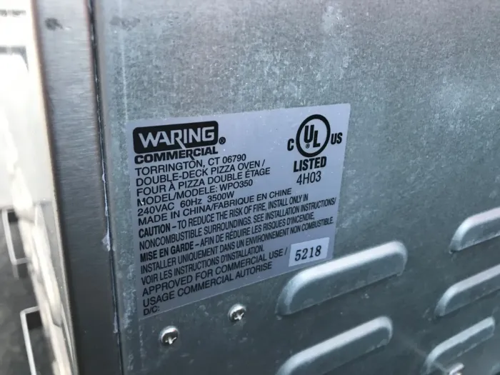 Waring - WPO350 - Double Deck Countertop Pizza Oven