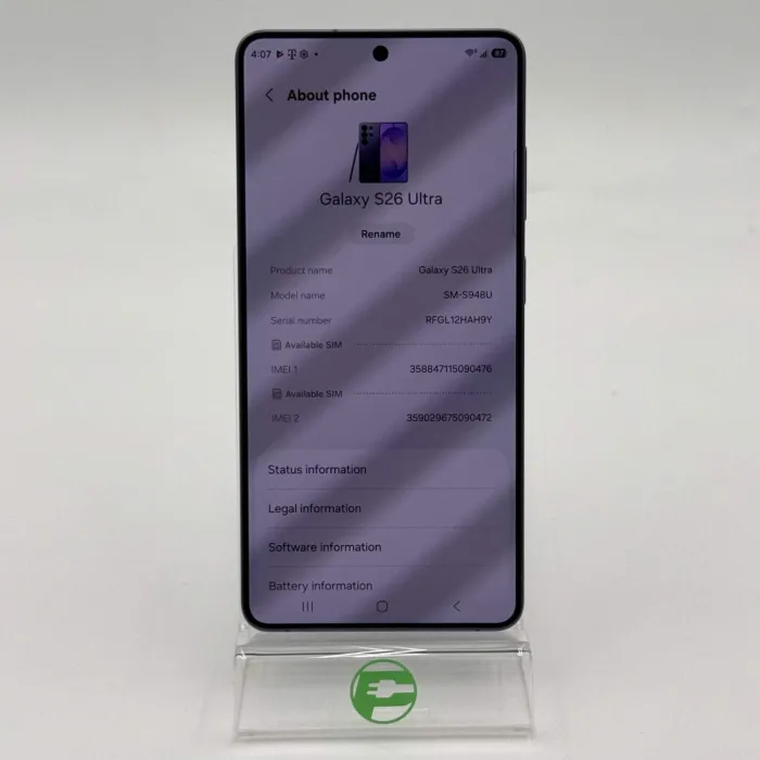 Samsung Galaxy S26 Ultra 12GB RAM 256GB SM-S948U Cobalt Violet