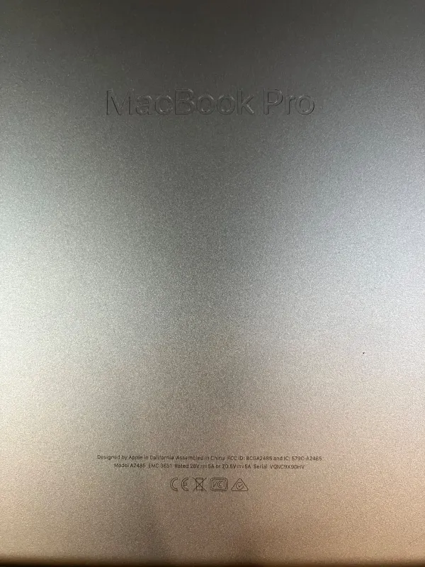 Apple MacBook Pro 16" A2485 | M1 Pro 2.60GHz CPU | 1TB SSD | 32GB RAM