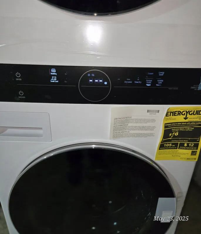 LG Washtower with Gas Dryer with Center Control 4.5 cu. ft. Washer WKGX201HWA