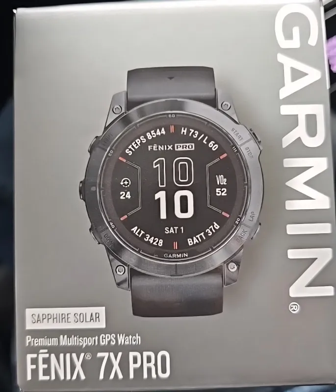 Garmin fenix 7X Pro Sapphire Solar Gray DLC Titanium- 010-02778-10- BRAND NEW!