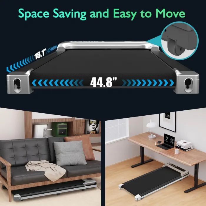 Walking Pad Treadmill Under Desk, Portable Mini Treadmill for Home/Office