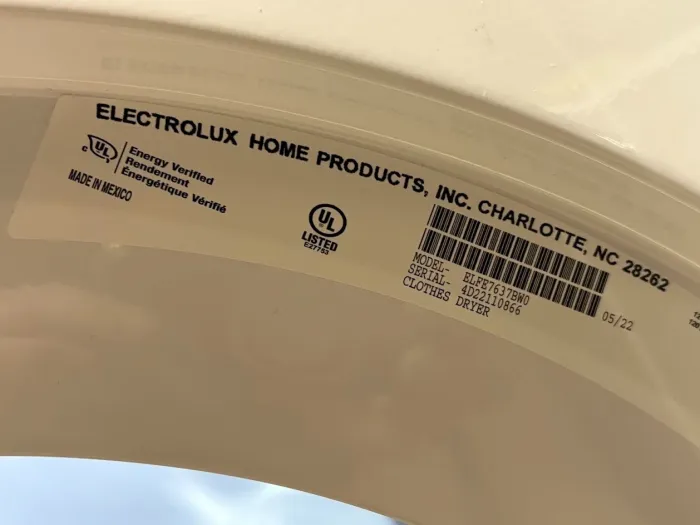 Electrolux ELFW7537AW 27 Inch Front Load Washer w/ 4.5 Cu. Ft. Capacity - White