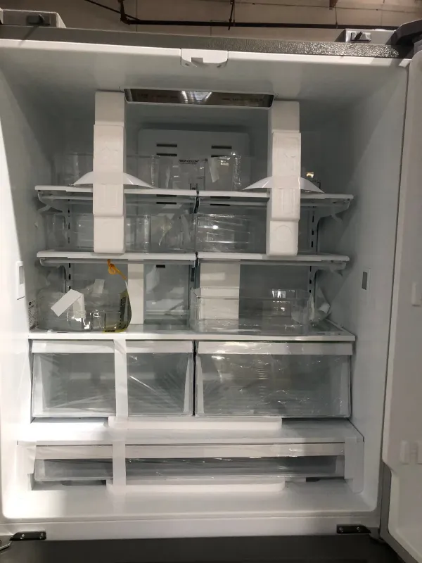 Cosmo 36 in. 4 Door French Door Refrigerator, Stainless (OPEN BOX COSMETIC IMPECTIONS)