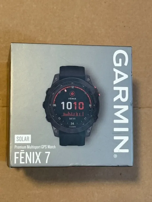 Garmin fēnix 7 Solar GPS Watch 47 Slate Gray/Black BNIB SEALED Touchscreen Fenix