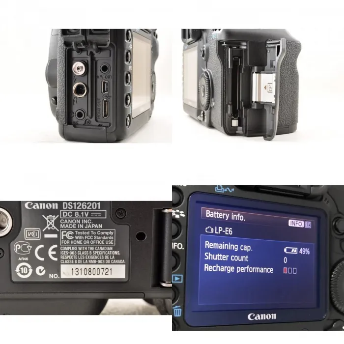 Canon EOS 5D Mark II Digital SLR Camera Body 20500 Shutter Count CF 16GB