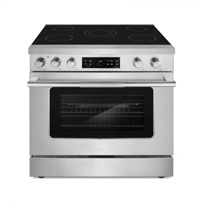 COSMOS 36 in. Electric Range, 5 Burners, Stainless (OPEN BOX, COSMETIC IMPERFECTIONS)