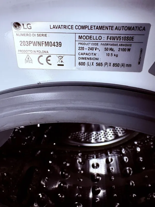 LG F4WV510S0E 10.5kg Washer