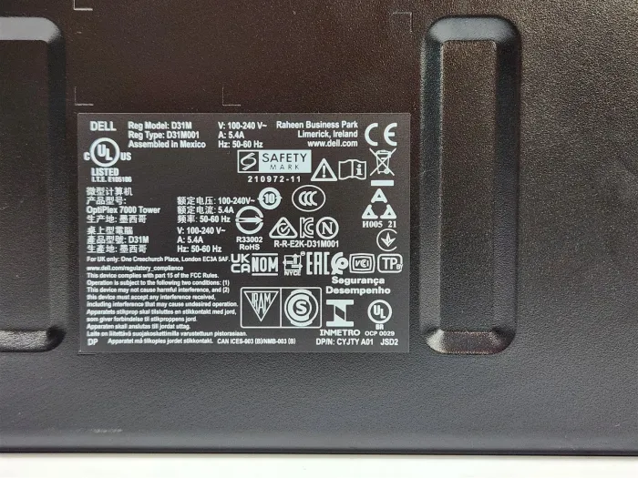 Dell Optiplex 7000 Intel Core i7-12700 16GB RAM 512GB NVMe Win11 Desktop~NO WIFI