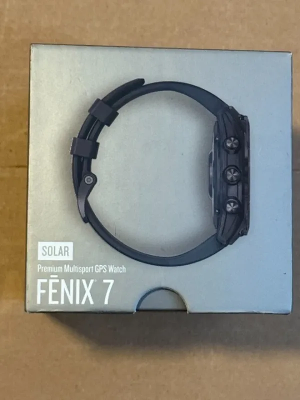 Garmin fēnix 7 Solar GPS Watch 47 Slate Gray/Black BNIB SEALED Touchscreen Fenix