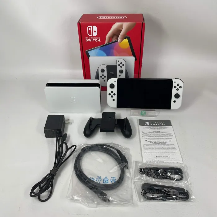 Nintendo Switch OLED Console Gaming System HEG-001 Black/White