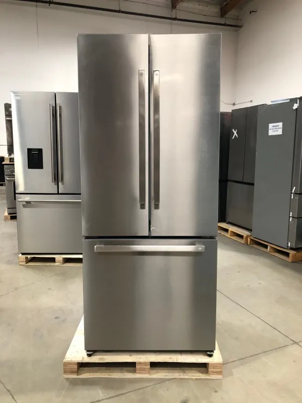 3 Door French Door Refrigerator, Stainless (OPEN BOX COSMETIC IMPECTIONS)