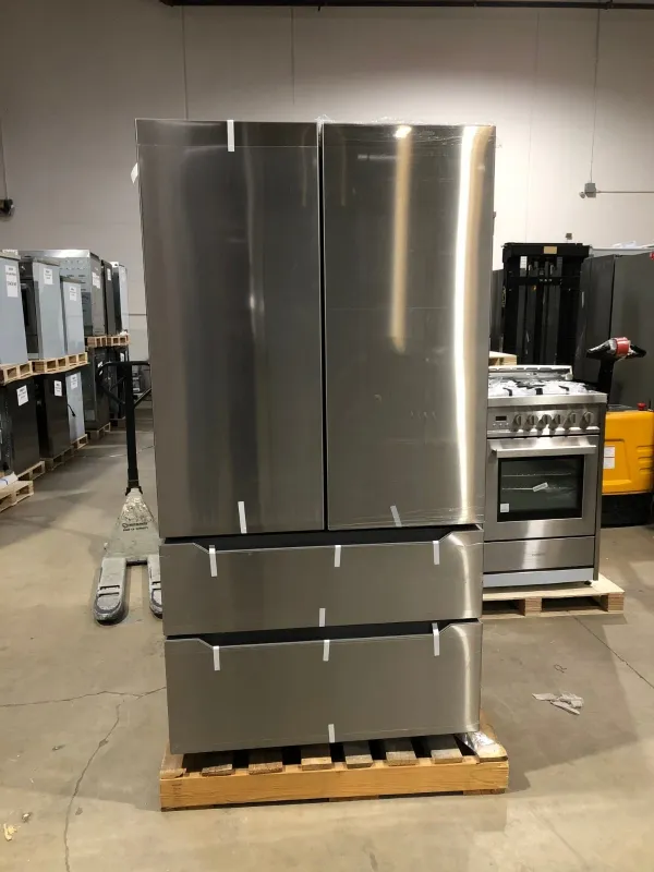 Cosmo 36 in. 4 Door French Door Refrigerator, Stainless (OPEN BOX COSMETIC IMPECTIONS)