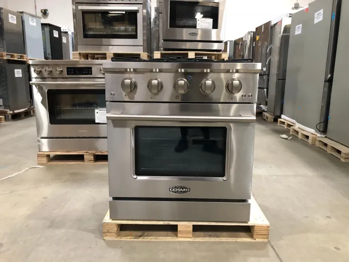 COSMO 36 in. Electric Range, 5 Burners, Stainless (OPEN BOX, COSMETIC IMPERFECTIONS)